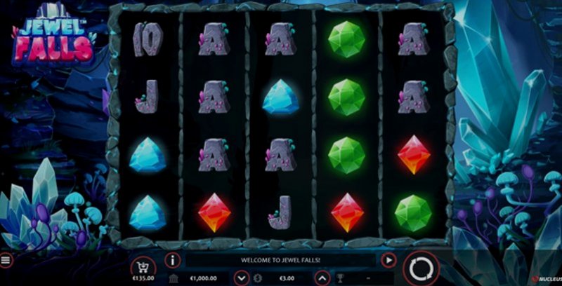 Играть Jewel Falls от Nucleus Gaming в казино 1Win