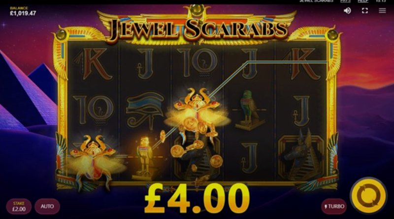 Играть Jewel Scarabs от Red Tiger в казино 1Win