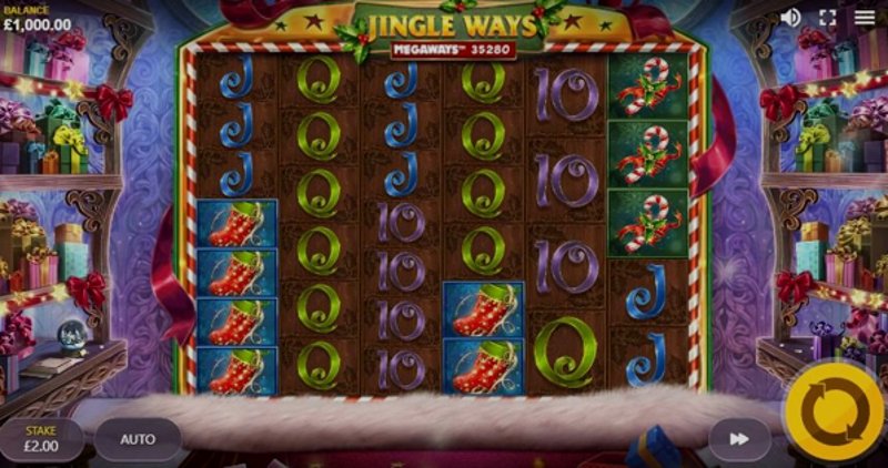 Играть Jingle Ways Megaways от Red Tiger в казино 1Win