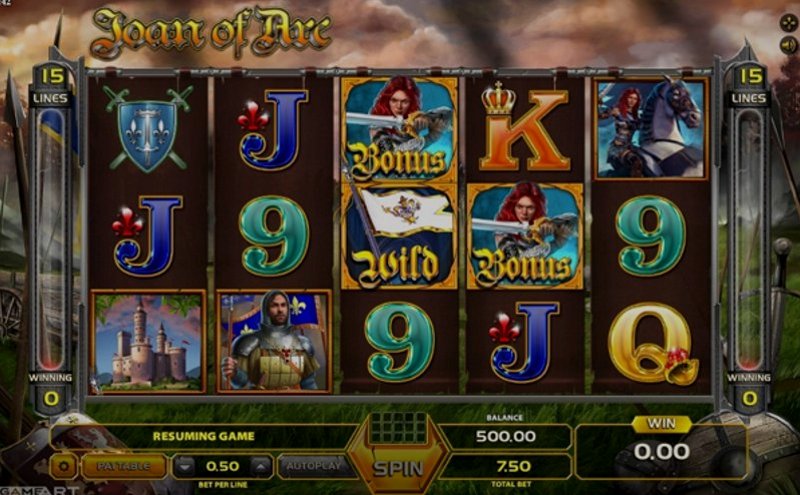 Играть Joan Of Arc от Gameart в казино 1Win