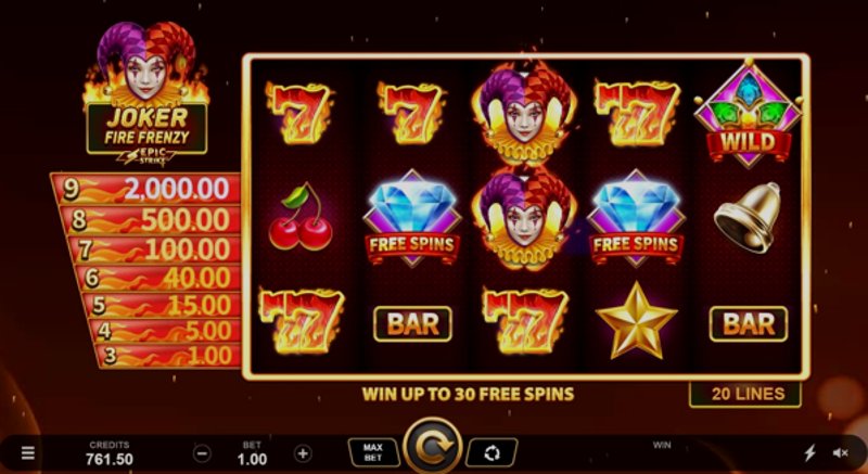 Играть Joker Fire Frenzy от Games Global в казино 1Win