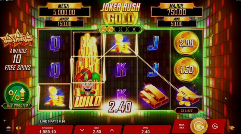 Играть Joker Rush от Playtech в казино 1Win