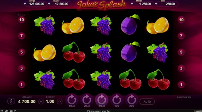 Играть Joker Splash от Gamzix в казино 1Win