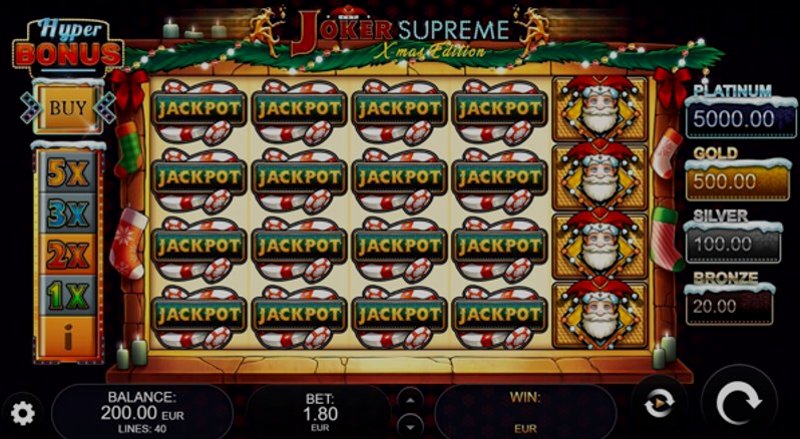 Играть Joker Supreme Xmas Edition от Kalamba в казино 1Win