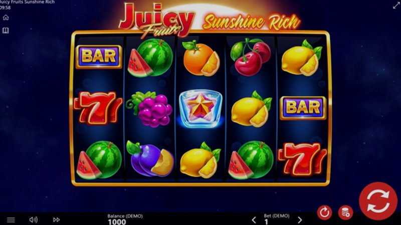 Играть Juicy Fruits Sunshine Rich от Barbara Bang в казино 1Win