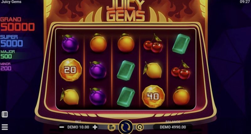 Играть Juicy Gems от Evoplay в казино 1Win