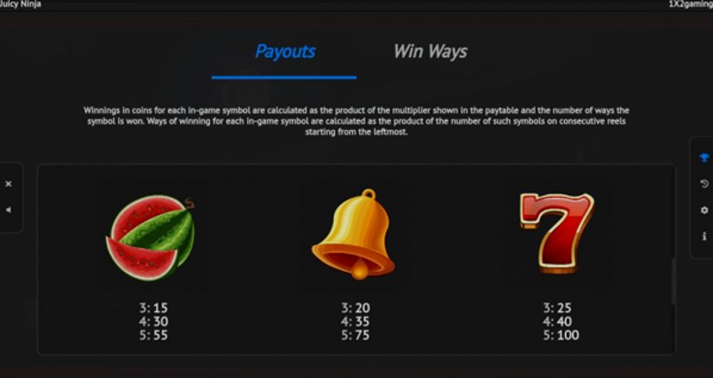 Играть Juicy Ninja от 1x2gaming в казино 1Win