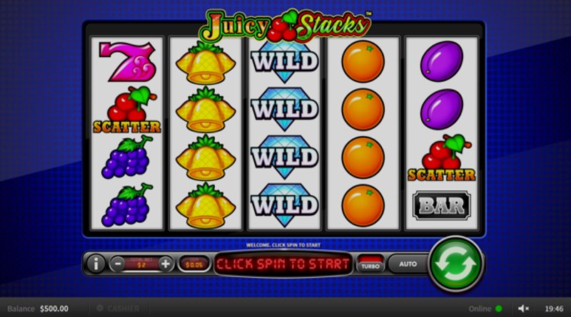 Играть Juicy Stacks от Skywind в казино 1Win