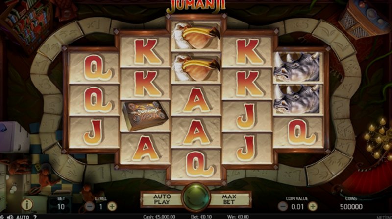 Играть Jumanji от Netent в казино 1Win
