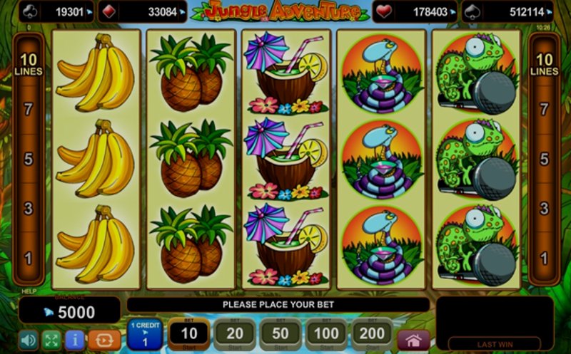 Играть Jungle Adventure от Amusnet Interactive в казино 1Win