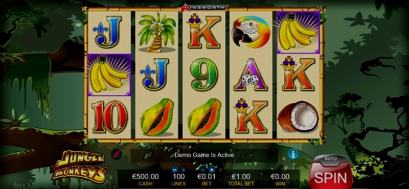 Играть Jungle Monkeys от Ainsworthgame в казино 1Win