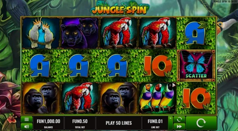 Играть Jungle Spin от Platipus в казино 1Win