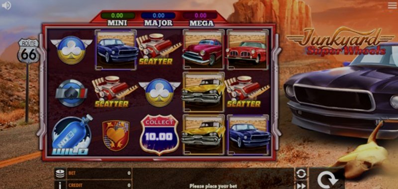 Играть Junkyard Super Wheels от Crazy Bilions в казино 1Win