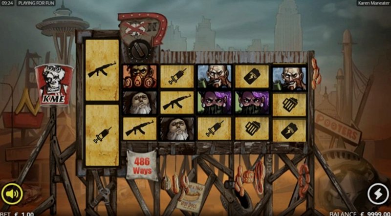 Играть Karen Maneater от No Limit City в казино 1Win