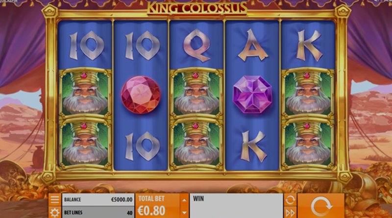 Играть King Colossus от Quickspin в казино 1Win