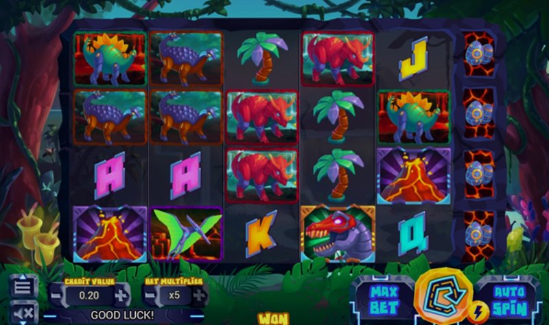 Играть King Dinosaur от Swintt в казино 1Win