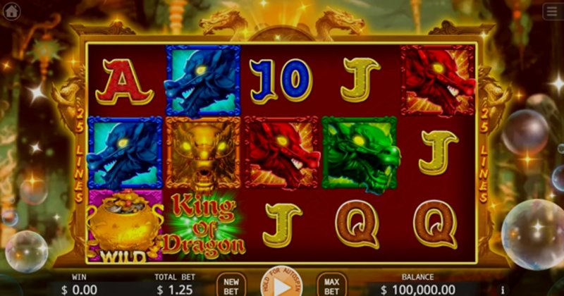Играть King of Dragon от Kagaming в казино 1Win