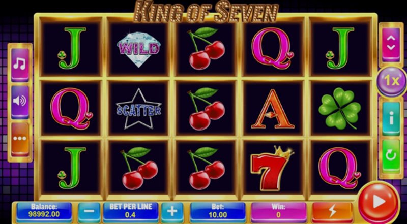 Играть King of Seven от Tpg в казино 1Win