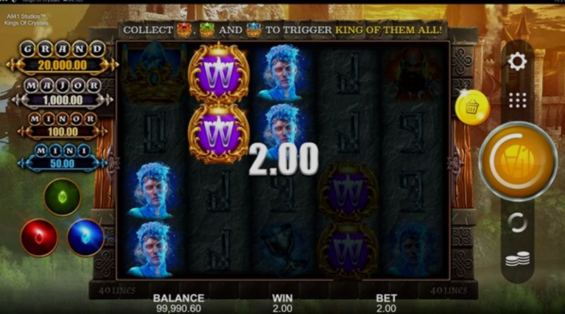 Играть Kings of Crystals от Microgaming в казино 1Win
