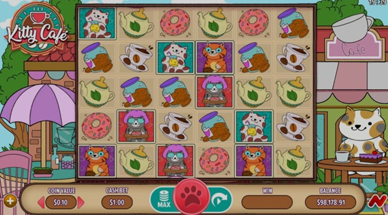 Играть Kitty Cafe от Netgaming в казино 1Win