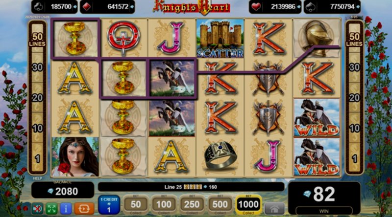 Играть Knights Heart от Amusnet Interactive в казино 1Win