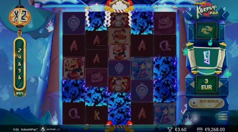 Играть KokeshiPop от Avatarux в казино 1Win