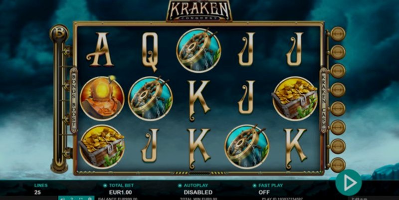 Играть Kraken Conquest от Leander в казино 1Win