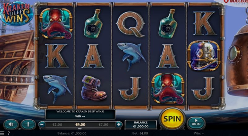 Играть Kraken Deep Wins от Nucleus Gaming в казино 1Win