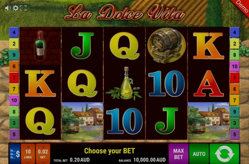 Играть La Dolce Vita от Gamomat в казино 1Win