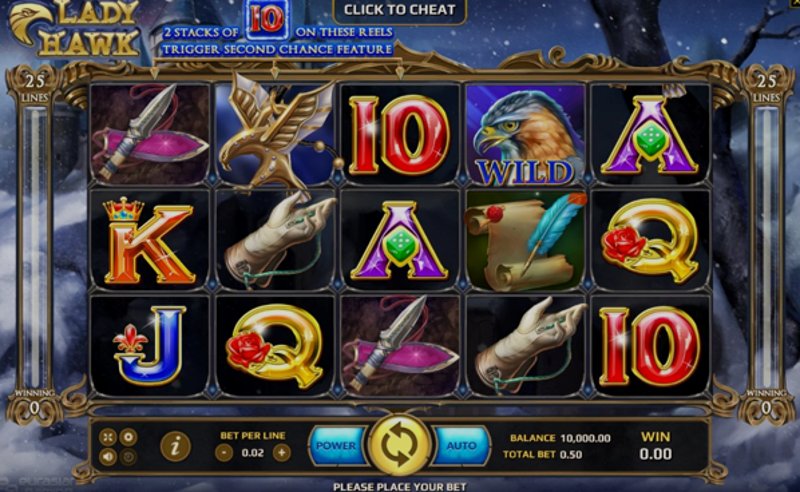 Играть Lady Hawk от Eurasian Gaming в казино 1Win