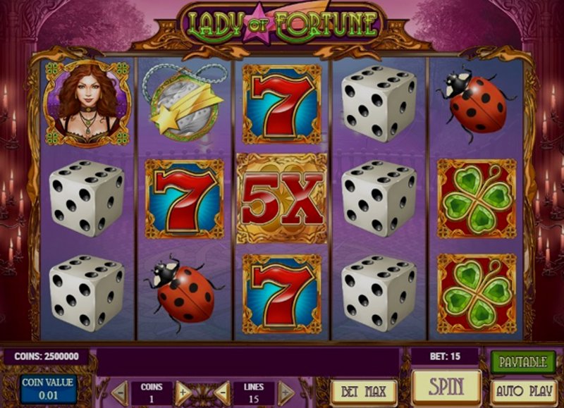 Играть Lady of Fortune от Playn Go в казино 1Win