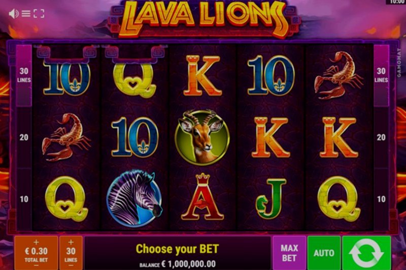 Играть Lava Lions от Gamomat Standard в казино 1Win