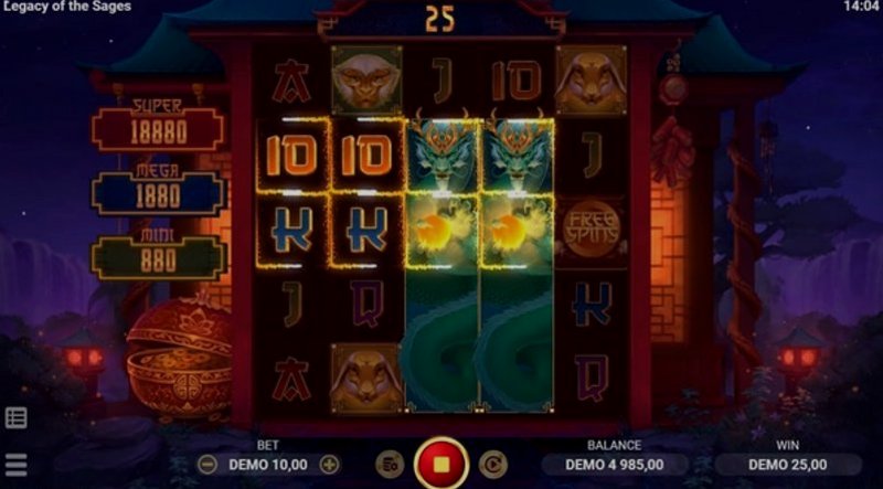 Играть Legacy Of The Sages от Evoplay в казино 1Win