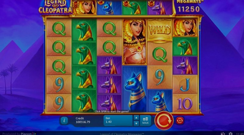 Играть Legend of Cleopatra от Playson в казино 1Win
