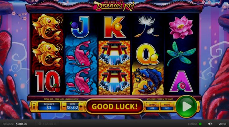 Играть Dragon Koi от Cq9 в казино 1Win