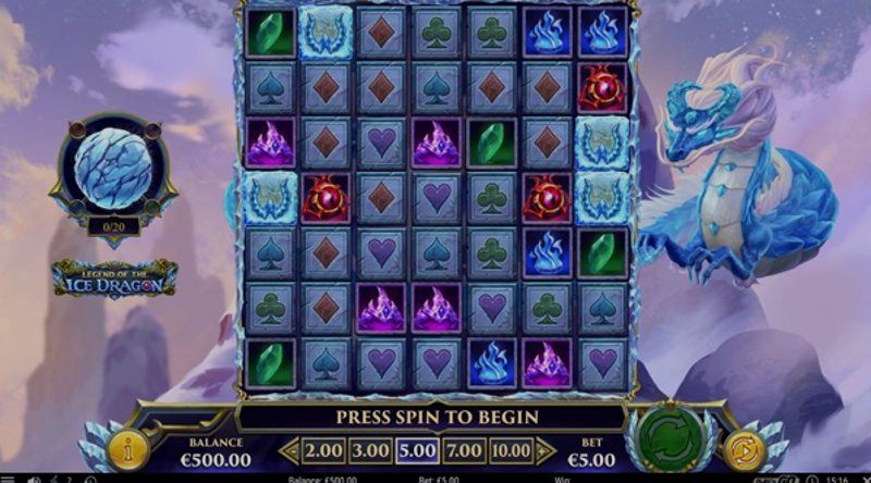 Играть Legend of the Ice Dragon от Playn Go в казино 1Win