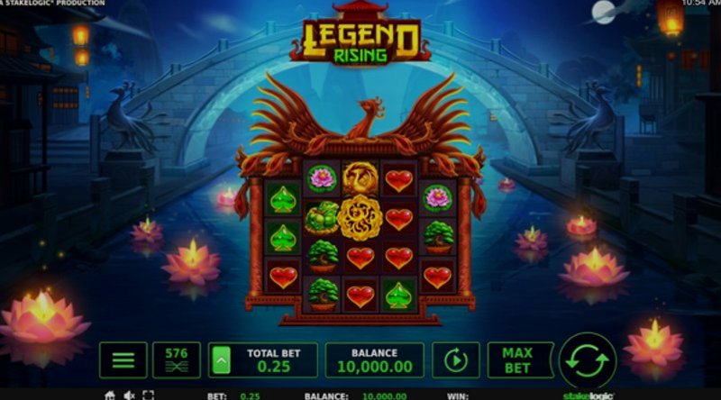 Играть Legend Rising от Stakelogic в казино 1Win
