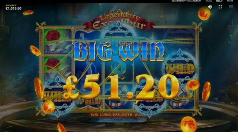 Играть Legendary Excalibur от Red Tiger в казино 1Win