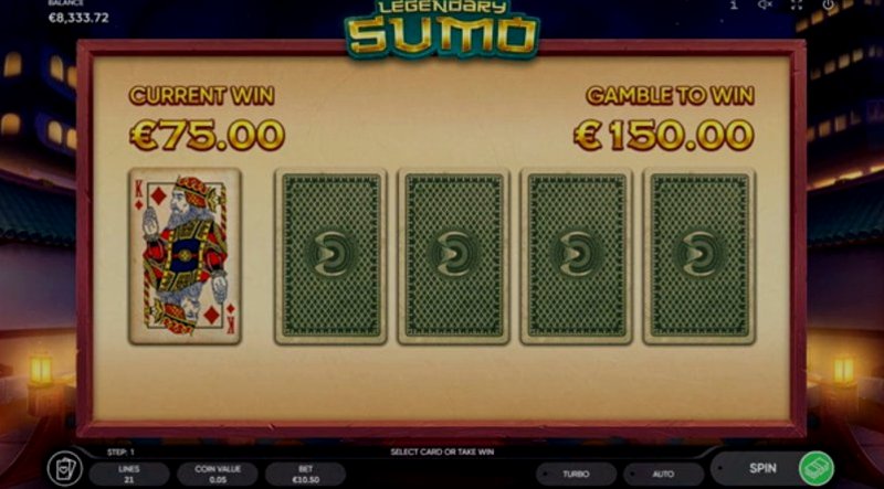 Играть Legendary Sumo от Endorphina в казино 1Win