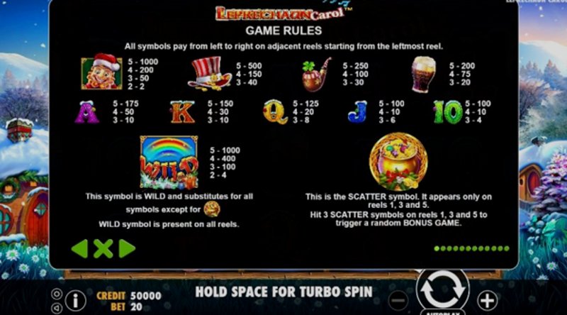 Играть Leprechaun Carol от Pragmatic в казино 1Win
