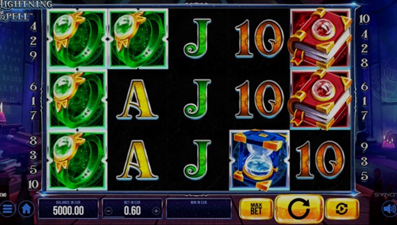 Играть Lightning spell от Synot в казино 1Win