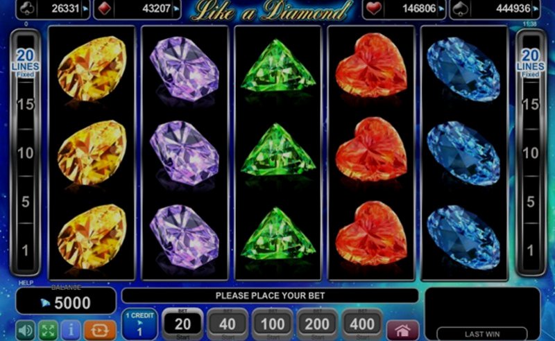 Играть Like a Diamond от Amusnet Interactive в казино 1Win