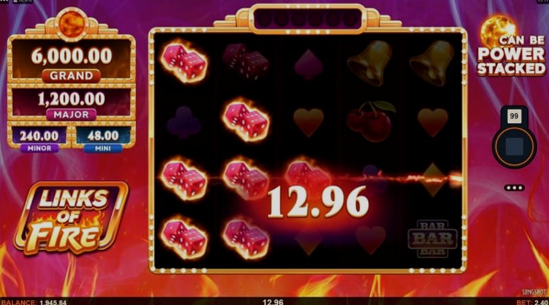 Играть Links of Fire от Games Global в казино 1Win