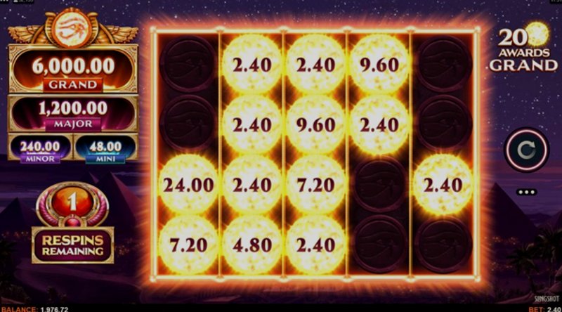 Играть Links of Ra от Games Global в казино 1Win