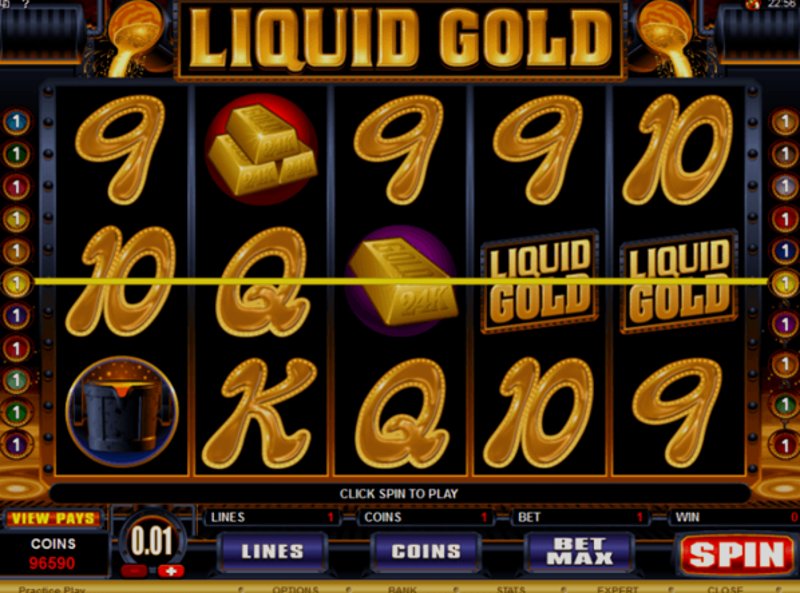 Играть Liquid Gold от Microgaming в казино 1Win
