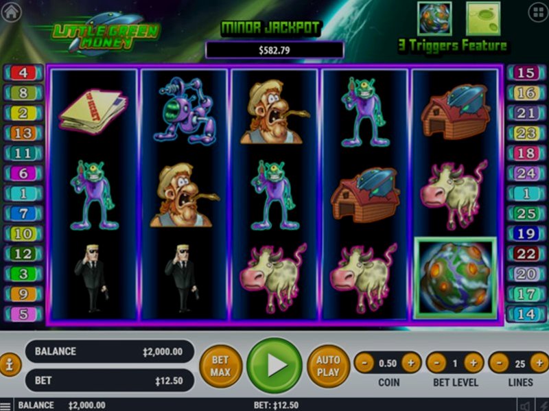 Играть Little Green Money от Habanero в казино 1Win