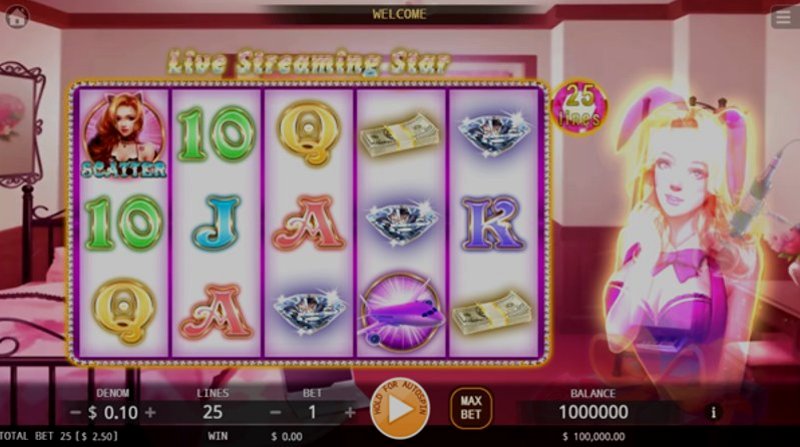 Играть Live Streaming Star от Kagaming в казино 1Win