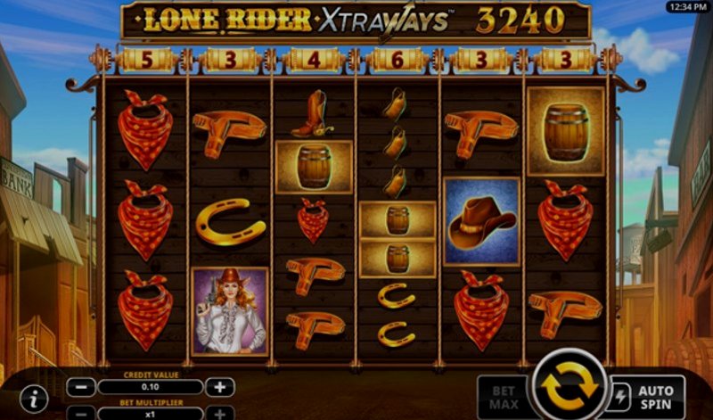 Играть Lone Rider XtraWays от Swintt в казино 1Win