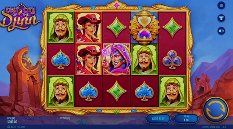 Играть Lost City of the Djinn от Thunderkick в казино 1Win