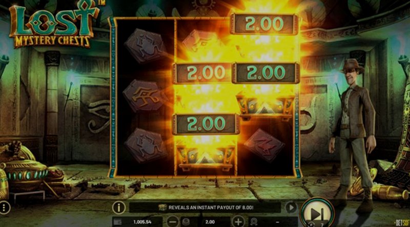 Играть Lost Mystery Chests от Betsoft в казино 1Win